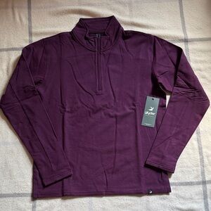 Glyder Purple Vertex Men’s Quarter Zip Sweatshirt